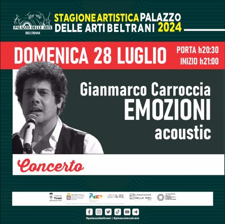 GIANMARCO CAROCCIA – “EMOZIONI ACOUSTIC”