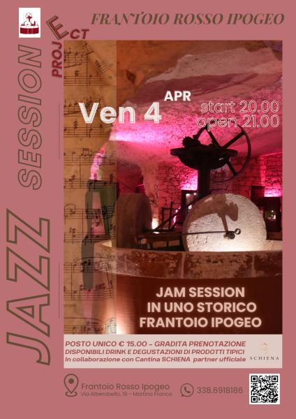 Jazz Session nel Frantoio Rosso Ipogeo