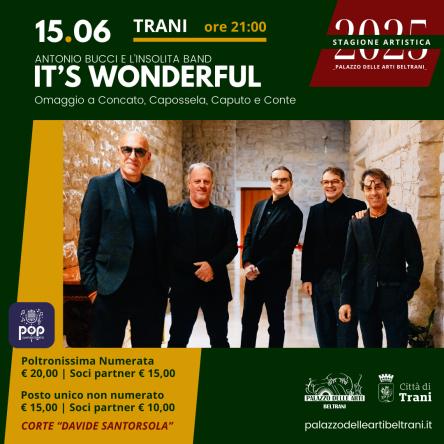 It’s Wonderful. Antonio Bucci e l’insolita Band