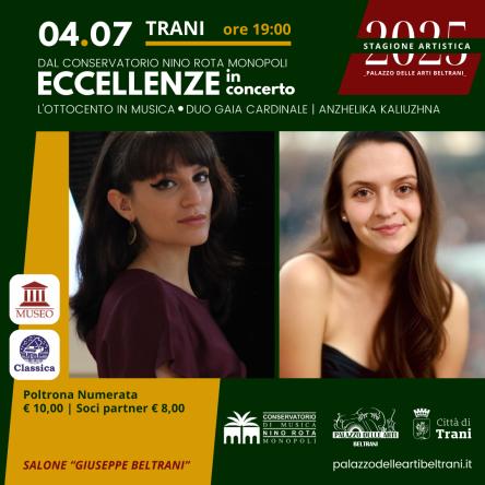 ECCELLENZE IN CONCERTO – L’OTTOCENTO IN MUSICA