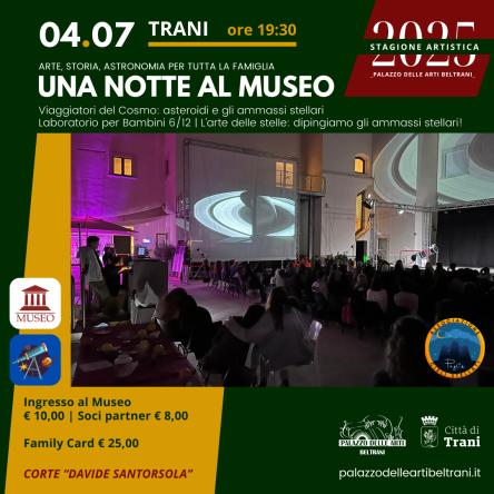 UNA NOTTE AL MUSEO Viaggiatori del Cosmo: asteroidi e ammassi di stelle