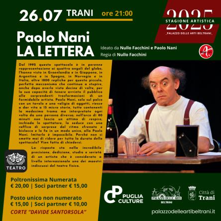 La lettera. Paolo Nani