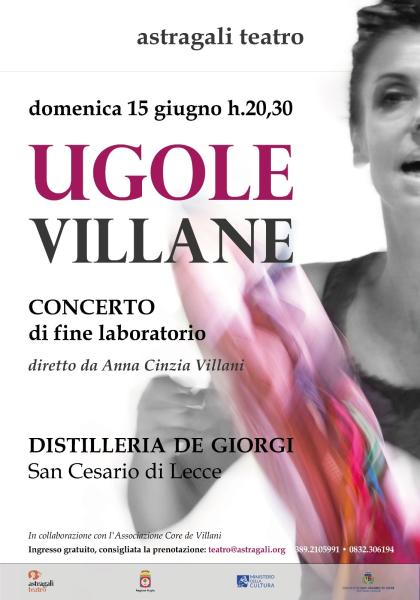 “Ugole villane”, i canti popolari alla Distilleria De Giorgi con Anna Cinzia Villani