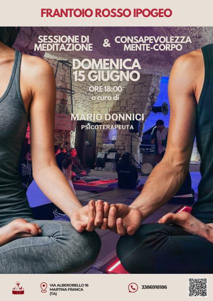 SESSIONE DI MEDITAZIONE & CONSAPEVOLEZZA MENTE-CORPO