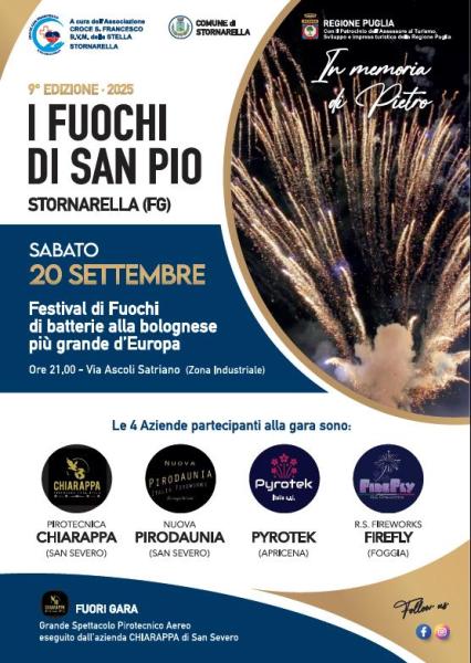 I FUOCHI DI SAN PIO festival di fuochi d'artificio